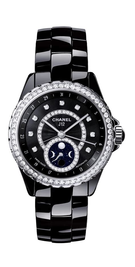 chanel j12 moonphase diamond|Chanel j12 bezel.